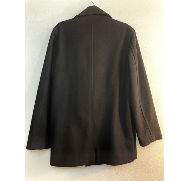 J. Crew Double Breasted Black Pea Coat - Picture 4 of 5